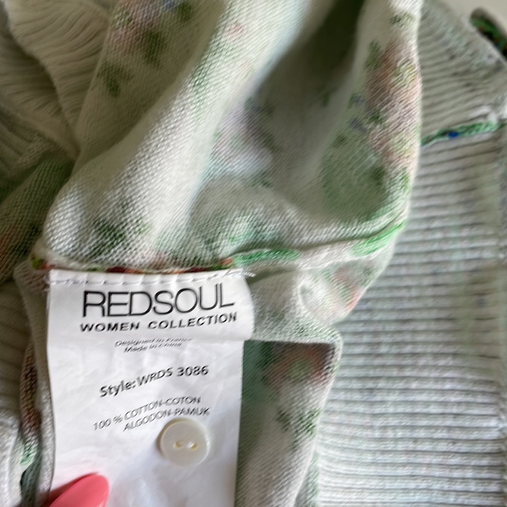 M Red Soul Aix En Provence Floral Cardigan mint green/white/blue/pink/peach/burg - Picture 7 of 11